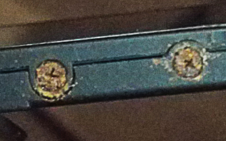 rusty screws on Sony Camera